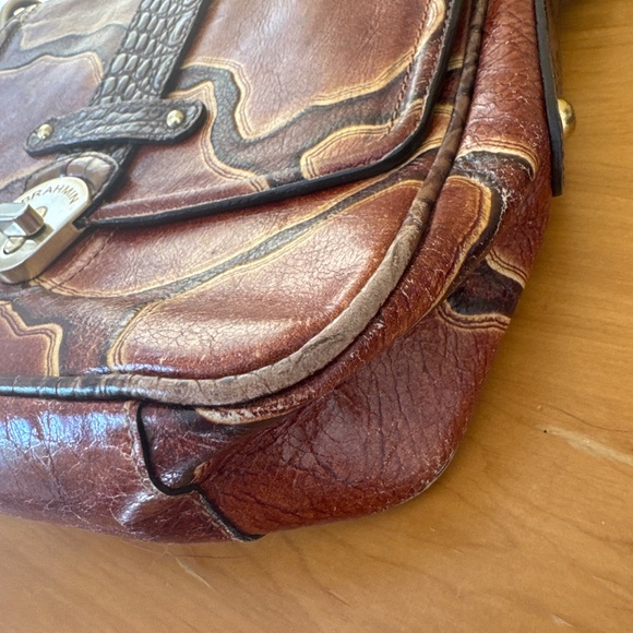 Limited Edition Brahmin croc embossed leather bag - Picture 4 of 16